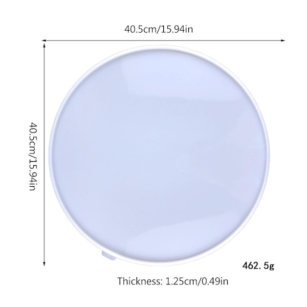 Flod Bordskiva Silikonform Rund Bordsskiva Drop Lim Epoxy Polymer Lera Hantverk