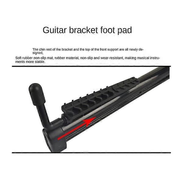 Professionellt Elektriskt Gitarrställ Universellt Vikbart Elektriskt Akustiskt Gitarr A-Ram Musikaliskt Rackhållare Gitarrdel