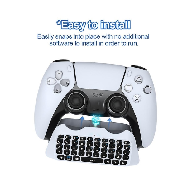 Trådlöst tangentbord 3.0 Controller Chat Pad för handkontroll Inbyggd högtalare Gamepad Tangentbord