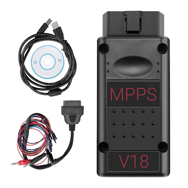 MPPS V18 OBD2 Diagnostiskt Verktyg MAIN + TRICORE + MULTIBOOT V18.12.3.8 med Breakout Tricore Kabel