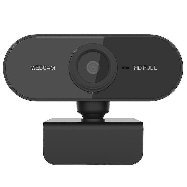 Hd 1080p webkamera til computer pc med mikrofon roterbar