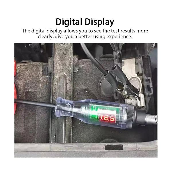 6v 12v 24v Lastbil Spænding Kredsløb Tester Digitalt Display Elec