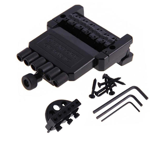 1 sett 6 strenger sadel headless gitarbro hale svart for elektrisk gitar deler erstatning