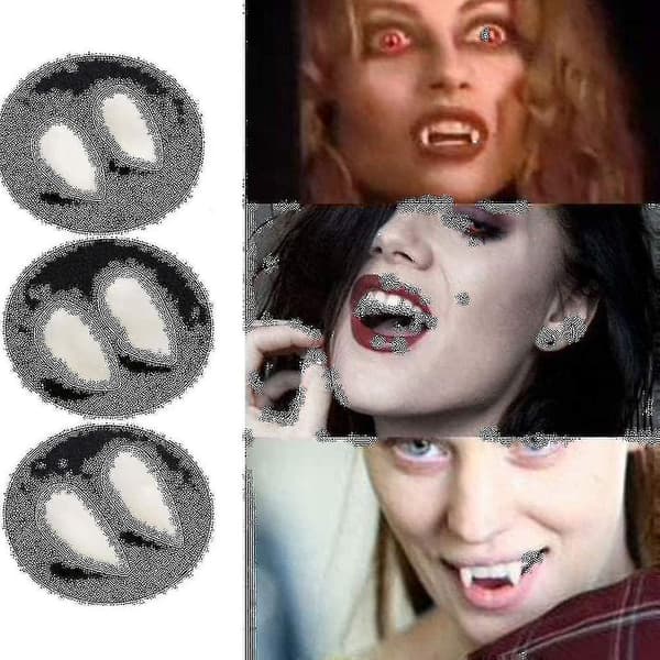 3 Par Vampyrtann / Braces, 3 Størrelser