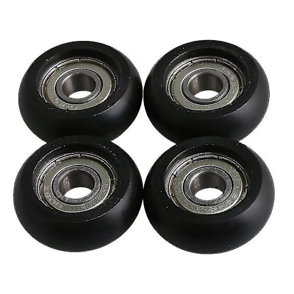 4 Set Möbelrullhjul Glidhjul för Garderobsdörr Rulllager
