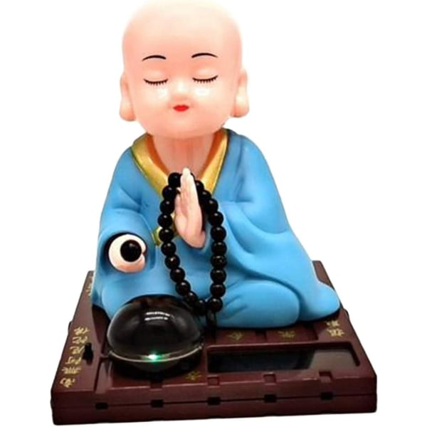 Solcelledrevet Bobble Shaking Head Dancing Toy Buddhist Monk