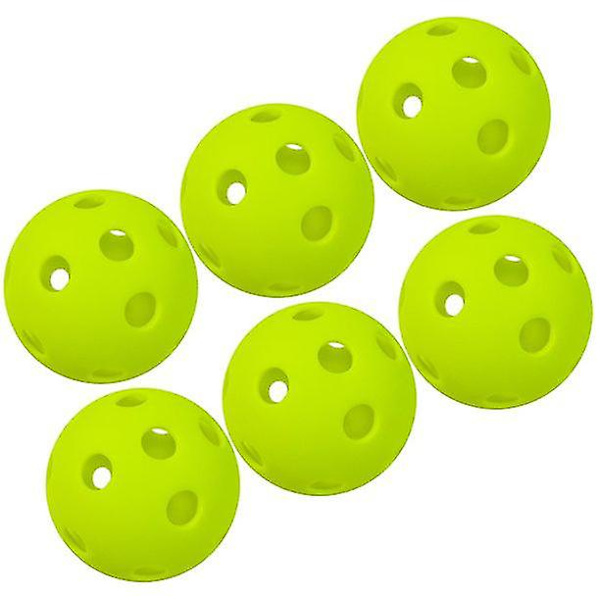 12-pack 26-håls inomhus pickleballbollar inomhus träningshålsboll kompatibel med inomhus