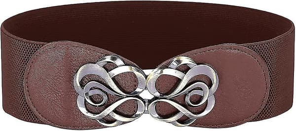 Dames bredt elastisk bælte i flere farver
