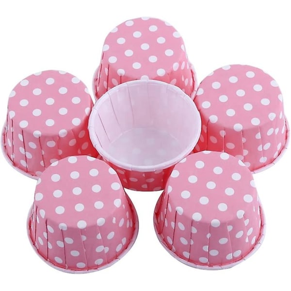 100 st Papperstårta Cupcake Case Muffins Bakning Cup För Fest 7 Färger (rosa)