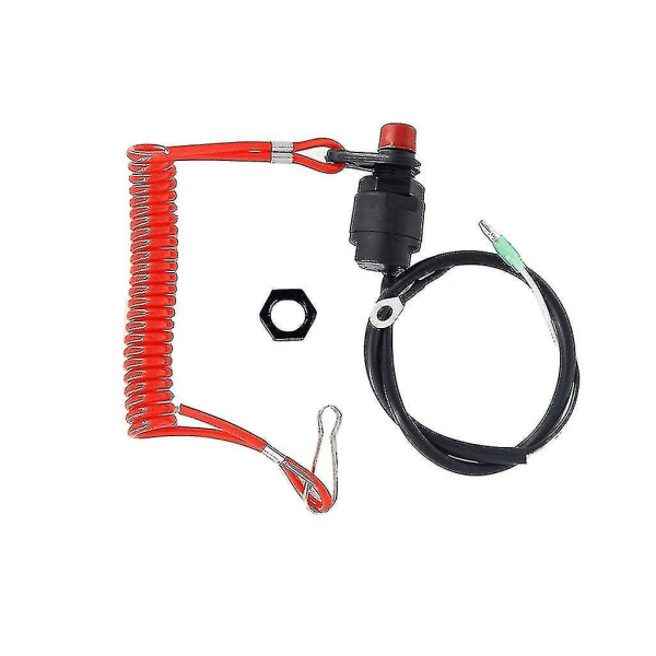 Utenbordsmotor Stop Kill Switch Cord Lanyard Båt Motor