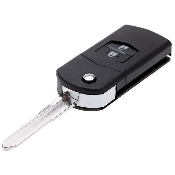 Svart erstatning 2-knapps nøkkelfri fjernkontroll nøkkelbrikke Clicker for Mazda 3 5 6