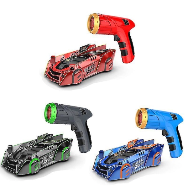 Fjernkontroll Race Veggklatrebil Radiostyrt laserpistol stuntleketøy red