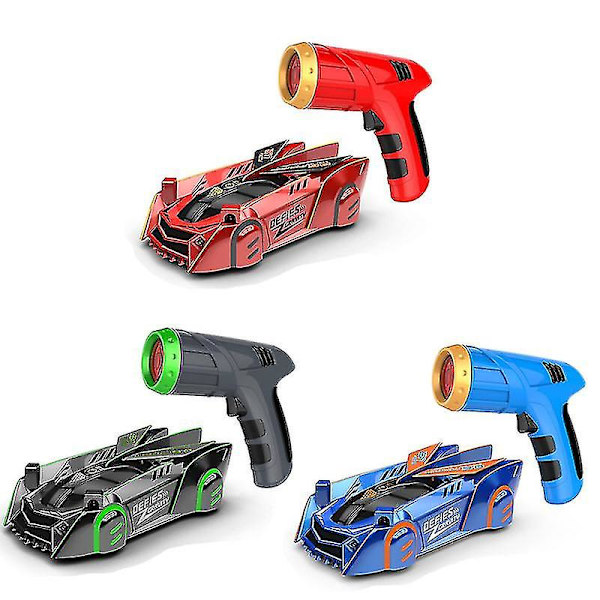 Kauko-ohjattava seinäkiipeilyauto, radio-ohjattu laserase, temppulelu red