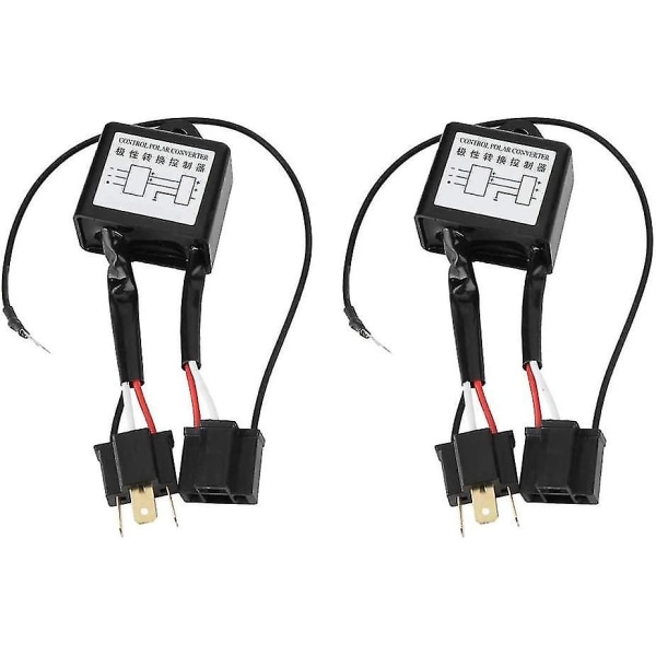Omvänd polaritet negativ strömbrytare - Omvänd 2st Led Converter Adapter För H4
