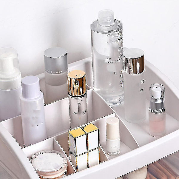 1 stk. opbevaringsboks multifunktionel skrivebord holdbar plastik diverse makeup kosmetik skuffe arrangører