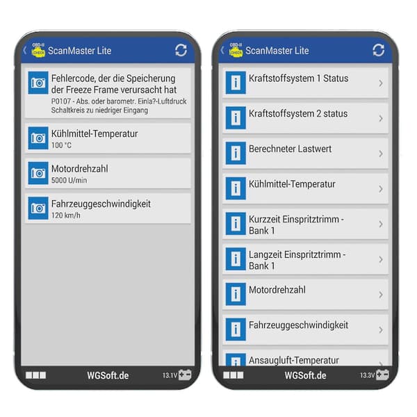 Bluetooth-fordonsdiagnostiska skannrar