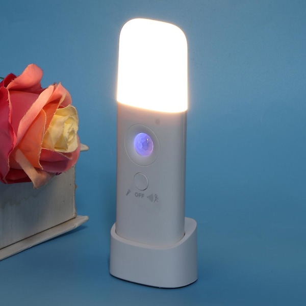 Bärbar LED-lampa intelligent ficklampa Human Body Induction Lamp för garderob hall trappor USB-laddning