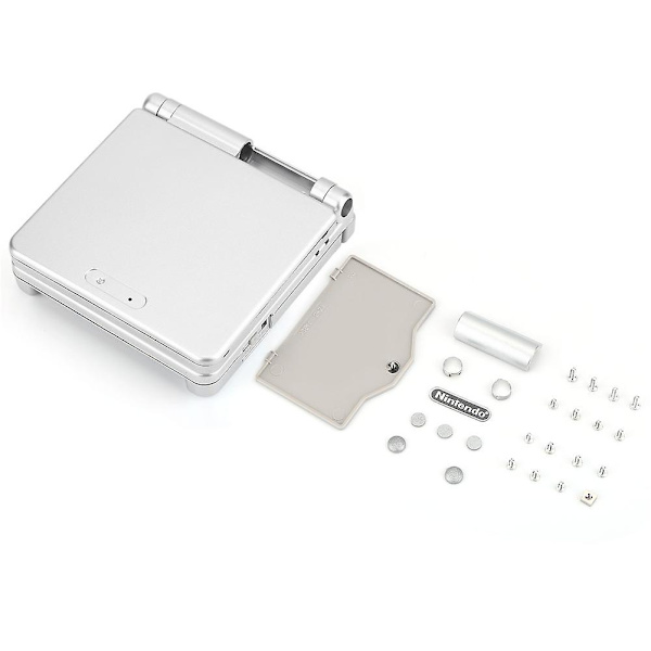 Skyddande ABS-fodral för Nintendo Game Boy Advance Gba Sp, reservdelar, silver