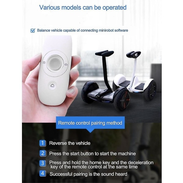 Fjernkontroll for Mini Plus Elektrisk Selvbalsanserende Scooter Deler Skateboard Tilbehør