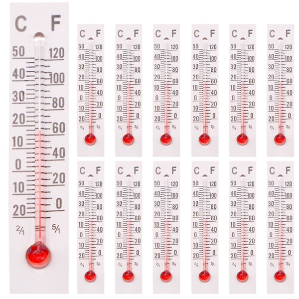 25 st miniatyrtemperaturmätare mini termometer miniatyrtillbehör dekorationer