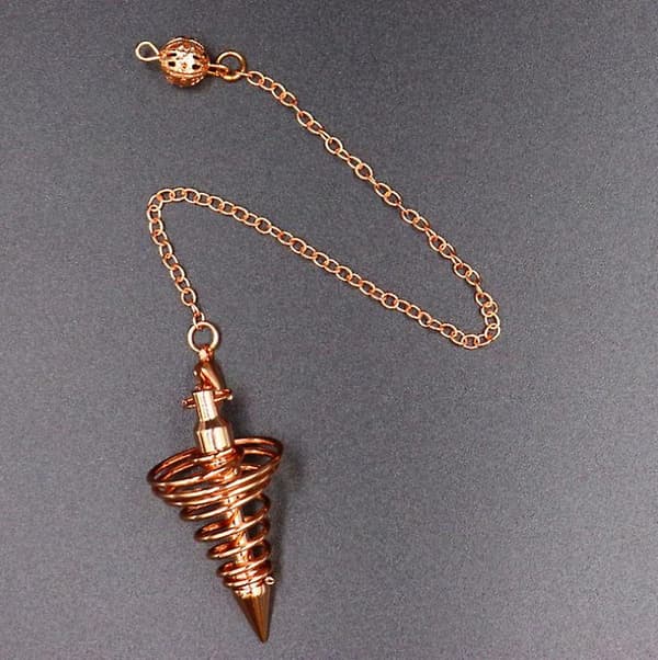Kobberbelagt Vortex Point Pendul til Divination og Healing