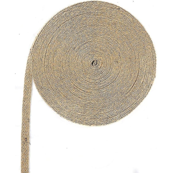 20m Burlap Tape Roll Of Burlap Tape, Burlap Spool With Twisted Twine Hemp Rope