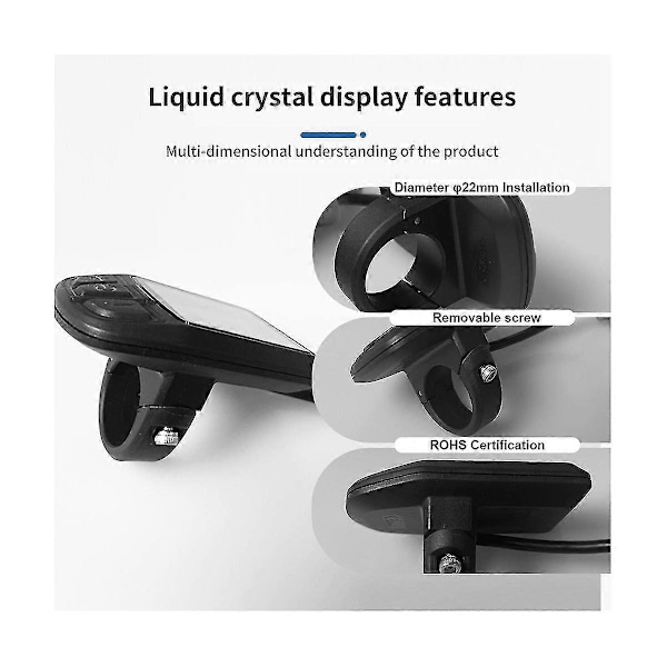 LCD TFT UKC3 Display Hastighet Batteritid Indikator for Elektrisk Sykkel 24V 36V 48V Motor Konvertering