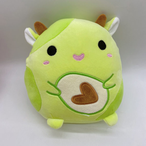 20 cm Squishmallow Kudde Plyschleksak ROSA HUND ROSA HUND green cow