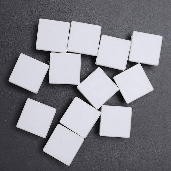 20 mm x 20 mm Plast Hvide Endestykker Blindversion Af Hætterne Reservehætter Tilbehør Til Profes