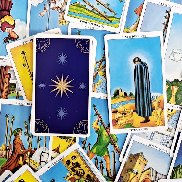 Espanjalainen englantilainen Smith-Waite espanjalainen Smith-Waite Tarot-pakka