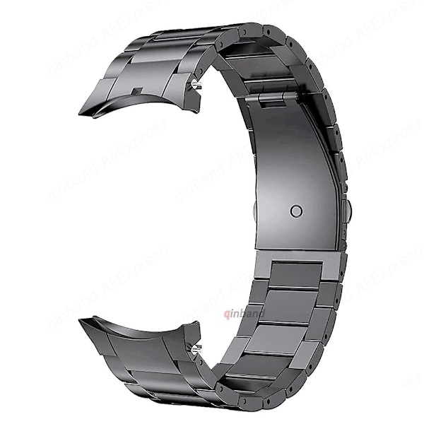 Egnet for ingen hull Titanium Metall Rem for Samsung Galaxy Watch 5 Pro 45mm 40mm 44mm Belte Rem for Samsung Watch4 Classic 46mm 42mm Rem Gray R920 Watch 5 Pro