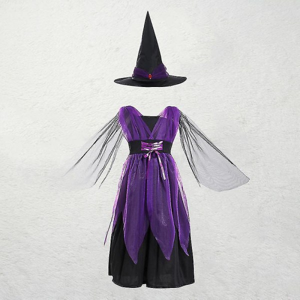 Børns Cosplay Anime Kostume Heks Rolle Spil Halloween 130