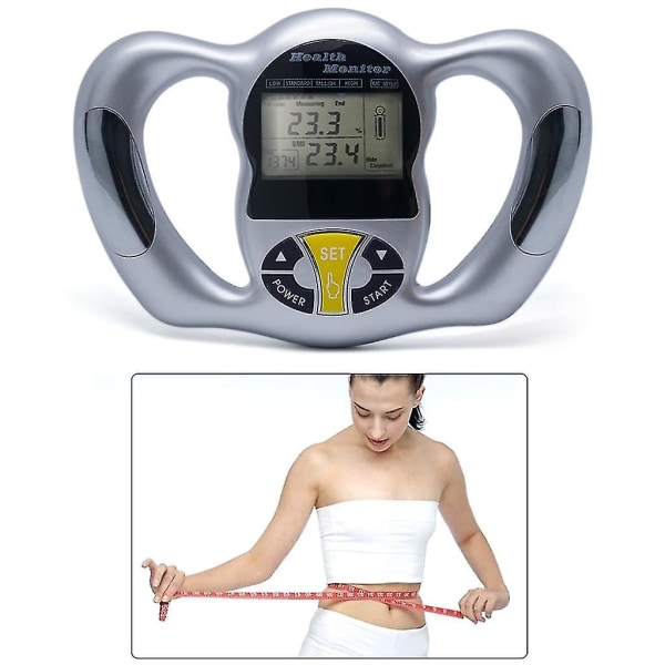 Kädessä pidettävä kehon rasvan mittauslaite, kehonkoostumusanalysaattori, kehon rasvan mittauslaite painonmittausmittari rasvaanalysaattori kehon rasvamittarin rasvan mittauslaite