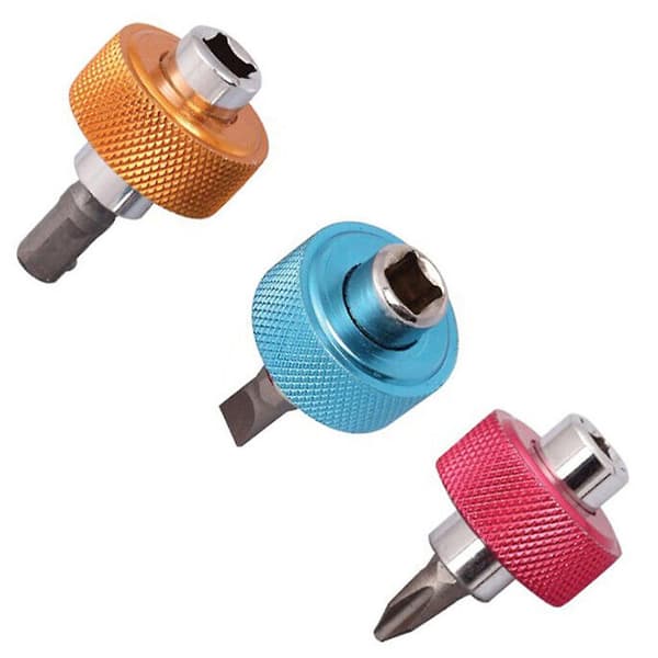 3 stk. 1/4\" borebitsholder skruetrækkeradapter manuel