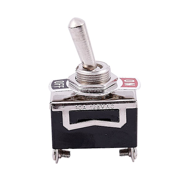 5 stk 12v Heavy Duty Toggle Flick Switch På/av Bil Dash Lys Metall Spst 12 Volt