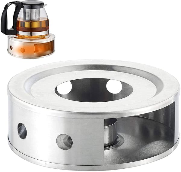Teewärmer Kaffeeständer Af Rustfrit Stål Med Teligholder Te-base, Type 2