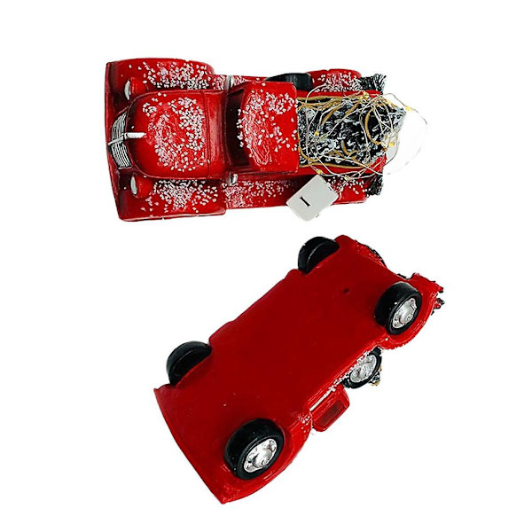 Julelastbil Dekoration Rustik Bondehus Jul Harpiks Ornament Indendørs
