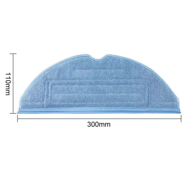 10-pak moppeputer til Xiaomi Roborock Sweeping Robot S7 T7s T7 Plus mikrofiberputer