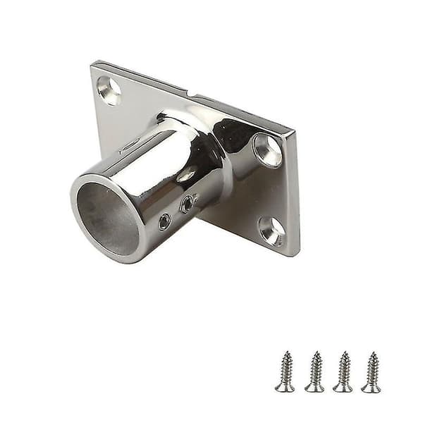 316 Rustfrit Stål Båd Yacht Tilbehør Marine Hardware Tilbehør Rør Sæde Rektangulær Base 22mm