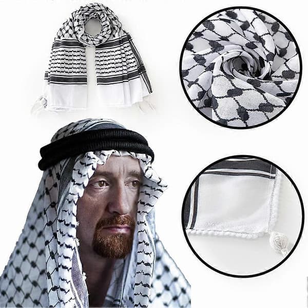 Arabisk hodeplagg for menn, jacquard, Midtøsten-stil 1pcs