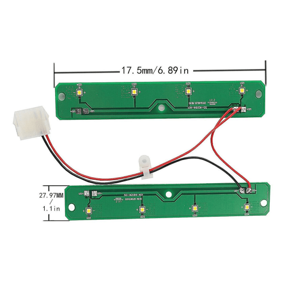 W11043011 Ap6047972 Ps12070396 LED-valotaulu, joka sopii jääkaappiin (vain piirilevy)