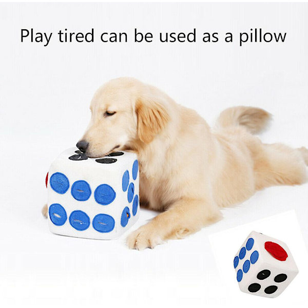 Plush Terning Hundesleketøy Snuseteppe Magiske Kast Pluss Terning Hunder