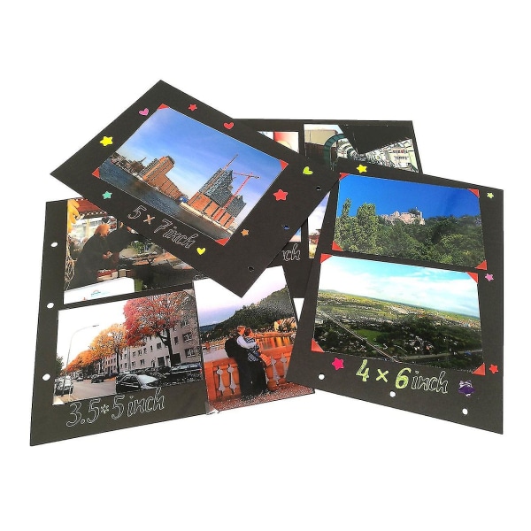 Scrapbog Fotoalbum Diy Retro Bryllupsgæstebog Genopfyldelig Rejseminde Bog Scrapbog Red