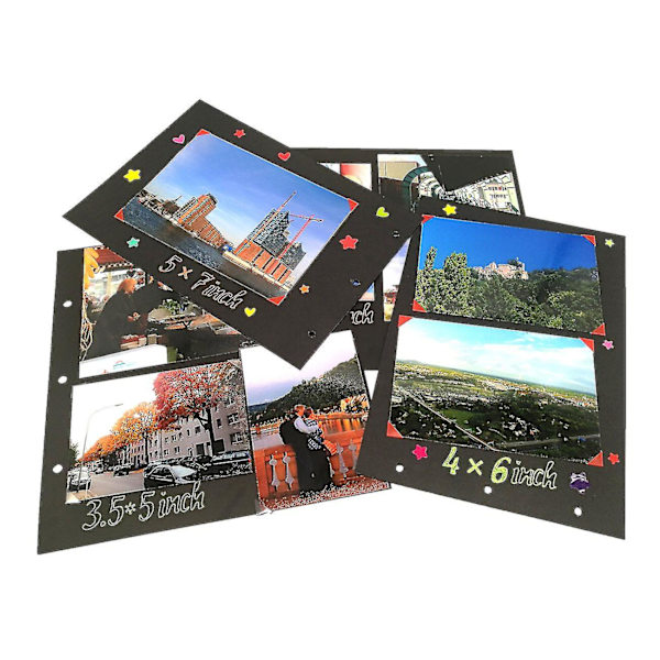 Scrapbook Fotoalbum Diy Retro Bröllop Gästbok Påfyllningsbar Resa Minnesbok Scrapbok Silver