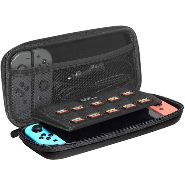 Hård opbevaringspose - Nintendo Switch-etui - Sort opbevaringspose