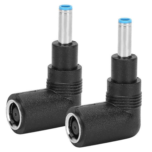 2pcs Angled Power Connector Charger Adapter 7.4x5.0mm To 4.5x3.0mm W/pin For Hp