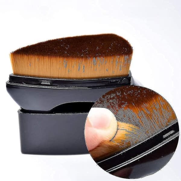 Foundationbørste, Foundationbørste til flydende foundation, Makeupbørster til fejlfri base makeup finish(2stk)