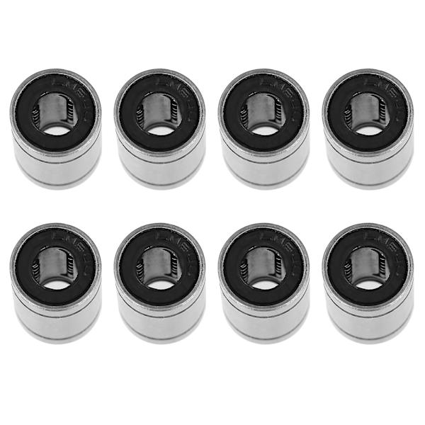 8 st Lm6uu 6mm Linjärrörelse Kullagersbussning För 3d-skrivare Cnc-delar
