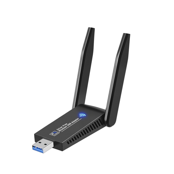 5G dual-band USB trådløst nettverkskort driverfri stasjonær datamaskin wifi-mottaker 1300M Gigabit nettverkskort
