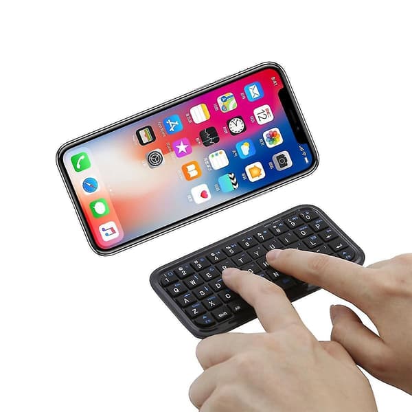 Mini Bluetooth trådløst tastatur, bærbar, lille håndtastatur til Android-smartphone, bærbar computer, pc